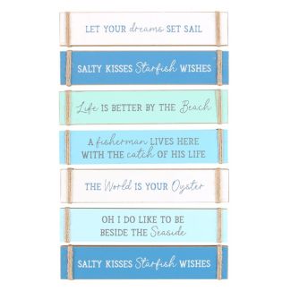 Pack of 6 Nautical Block Signs