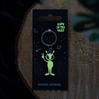 Glow in the Dark Alien Keyring