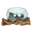 Molten Glass on Root Wood
