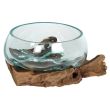 Molten Glass on Root Wood