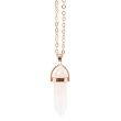 Clear Quartz Crystal Necklace Card