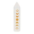 5cm Clear Quartz Moon Phase Crystal Point