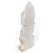 Whitewash Albasia Wood Thai Buddha