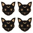 Mystic Mog Cat Face Coaster Set