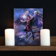 19x25cm Air Element Wizard Canvas Plaque by Anne Stokes