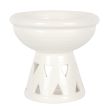 Off White Deep Bowl Oil Burner and Wax Warmer