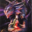 19x25cm Spirit Dragon Canvas Plaque by Anne Stokes