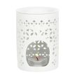White Matte Cut Out Oil Burner 