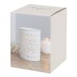 White Matte Cut Out Oil Burner 