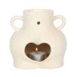 Cream Speckle Bum Oil Burner