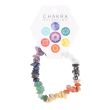 Set of 24 Chakra Crystal Chip Bracelets in Display Box