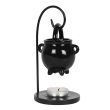 *Hanging Ceramic Cauldron on Metal Base Oil Burner (12/24)