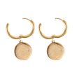 Gold Toned All Seeing Eye Earrings 