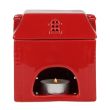 Red Ceramic House Oil Burner