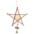 30cm Witches Welcome Willow Pentagram Sign with Bells