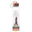 Amethyst Set Your Intention Glass Water Bottle