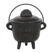 11cm Cast Iron Cauldron with Triple Moon