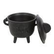 11cm Cast Iron Cauldron with Triple Moon