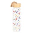 Wildflower Glass And Bamboo Water Bottle