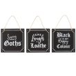 Set of 12 Gothic Mini Signs