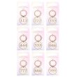 Pack of 9 Angel Number Keyrings