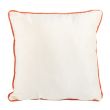 35cm Square Spooky Cat and Pumpkin Print Cushion