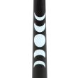 Set of 3 Black Magic Moon Phase Taper Candles 
