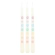 Set of 3 Chakra Balancing Taper Dinner Candles
