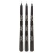 Set of 3 Black Magic Triple Moon Taper Candles 