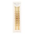 Set of 3 Off White Moon Phases Taper Dinner Candles