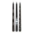 Set of 3 Black Magic Mystical Taper Candles 