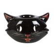 Spooky Black Cat Oil Burner 