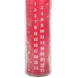 Red Vanilla Advent Tube Candle