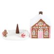 Pink Gingerbread House Incense Cone Burner