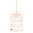 Sugarplum Fun Christmas Rules Hanging Sign