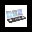 Black Triple Moon Tarot Card Stand Tealight Holder