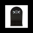 Black Triple Moon Incense Holder Shelf
