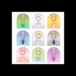 Set of 9 Crystal Keyrings
