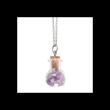 Calming Amethyst Crystal Chip Potion Bottle Necklace
