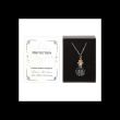 Protection Black Obsidian Crystal Chip Potion Bottle Necklace