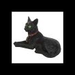Laying Black Cat Figurine 