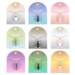 Set of 9 Crystal Pendant Necklaces