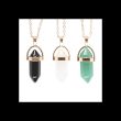 Set of 9 Crystal Pendant Necklaces