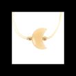 Be Brave Yellow Jade Crystal Moon Bracelet