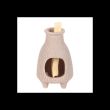 Greige Ribbed Palo Santo Burner