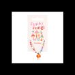 Orange Mushroom Beaded Pendant Necklace