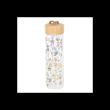 Floral Print Glass Water Bottle