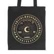 Black and Gold Talking Board Polycotton Tote Bag