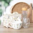 Floral Print Stemless Glass