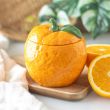 Orange Shaped Candle Jar